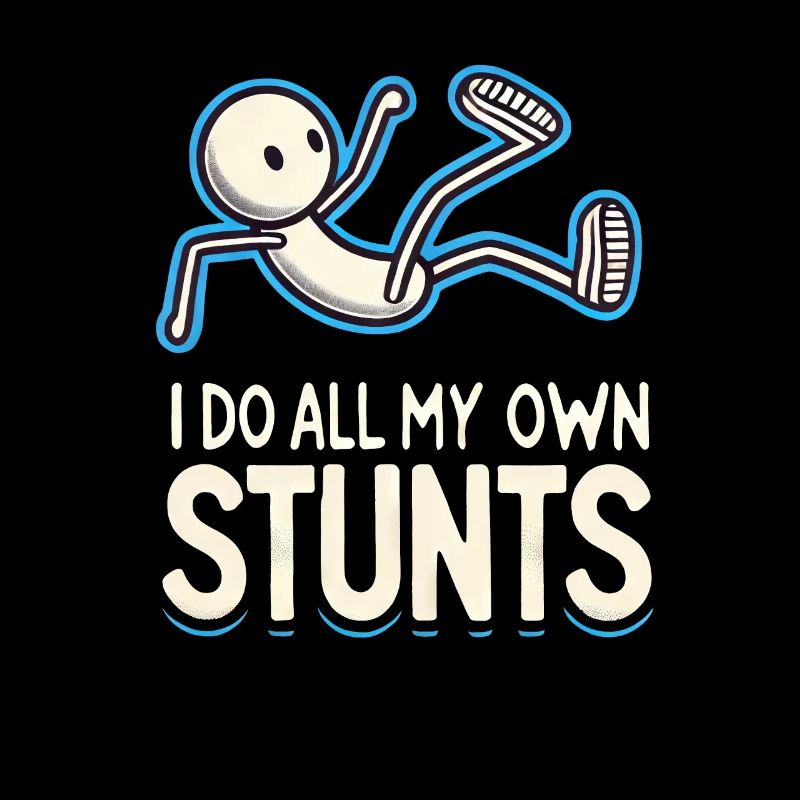Funny Stuntman Parcours Saying Stunts Kids