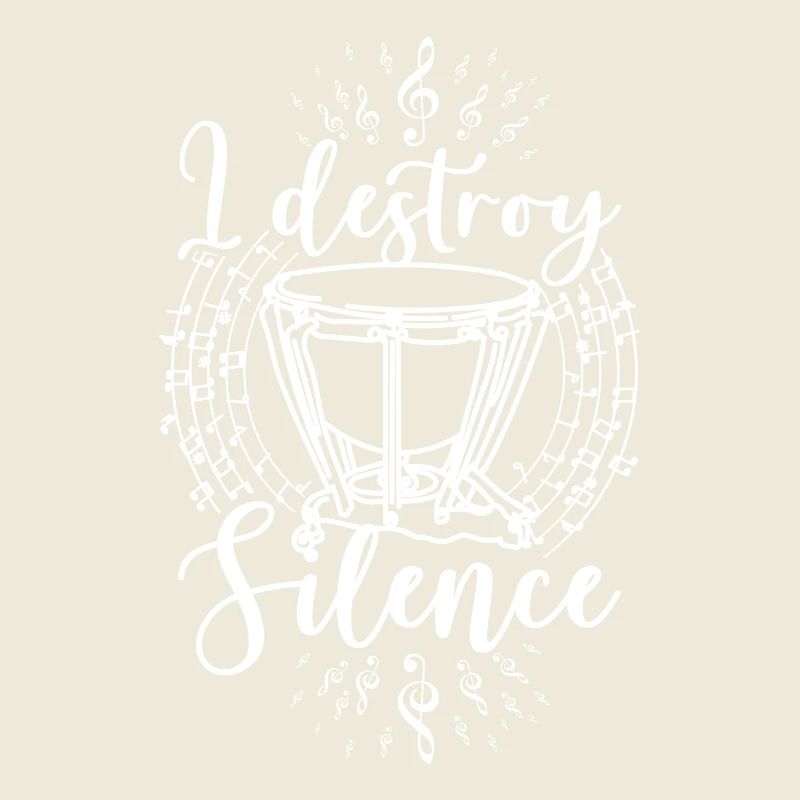I destroy silence playing Timpani