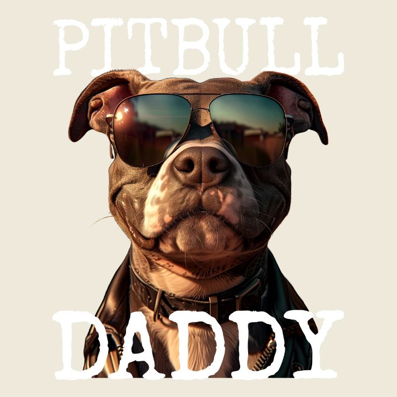 Pitbull Daddy Dad Father's Day Pitbull Terrier Dad