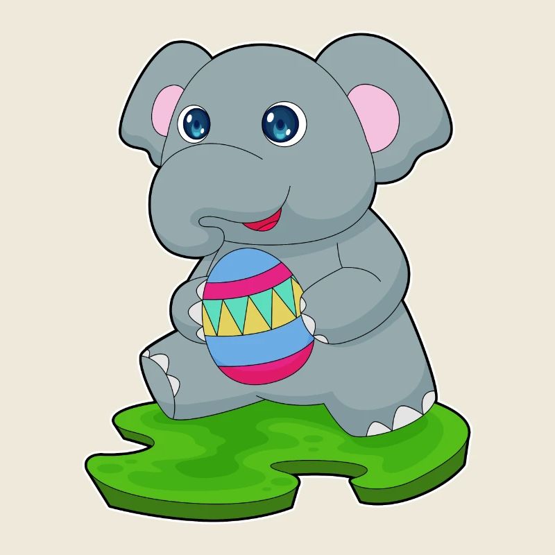 Oeuf de Pâques éléphant