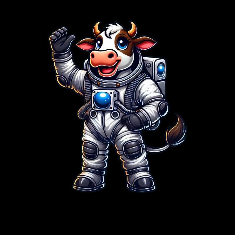 Astronaute Vache Cosmonaute de l’univers de l’espace