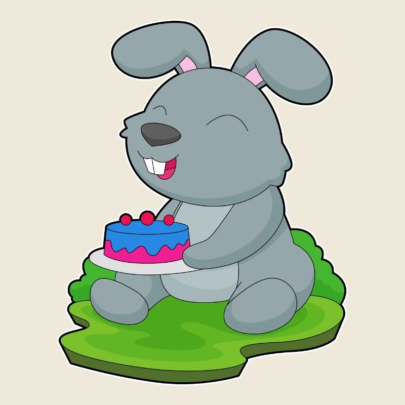 Bunny Birthday Cake