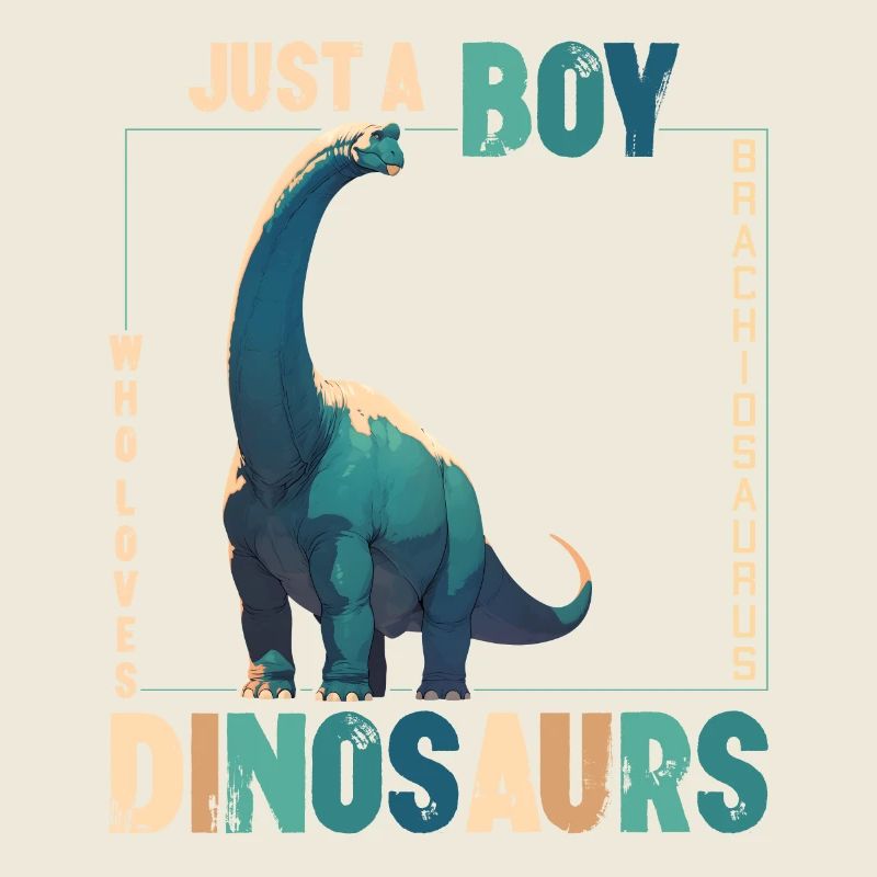 Nur Ein Junge Der Dinosaurier Liebt Brachiosaurus