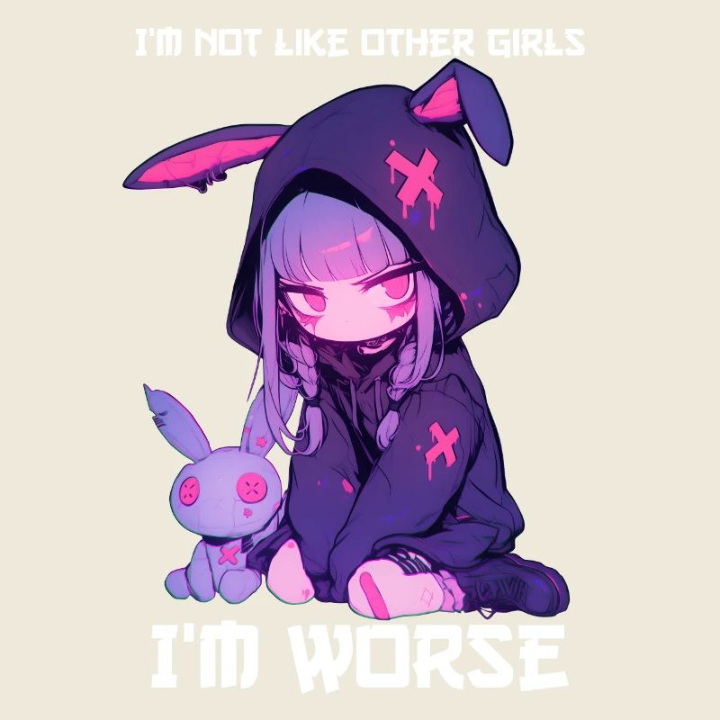 Pas comme les autres filles Goth Bunny Gothic Grunge