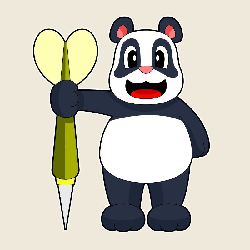 Panda Dart Dartpfeil