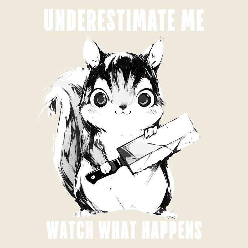 Verrücktes Eichhörnchen Anime Kawaii Geschenk