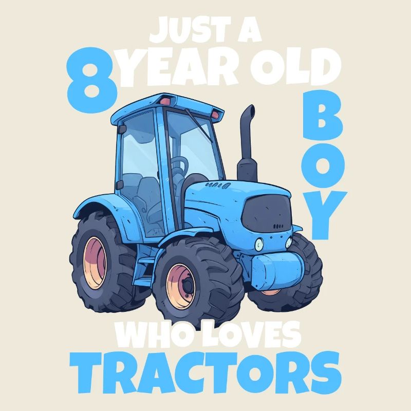 Tractor 8 Years Boy 8th Birthday Gift