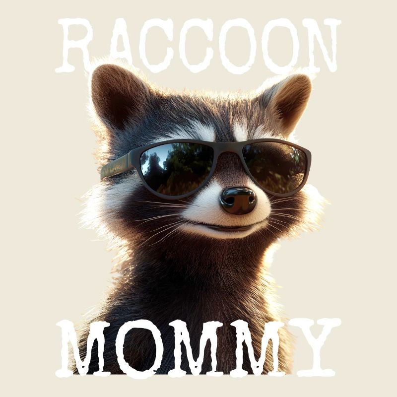 Raccoon Mommy Waschbär Muttertag Waschbären Mom