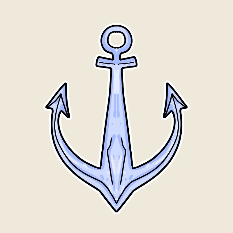 Anchor Symbol North Sea Boat
