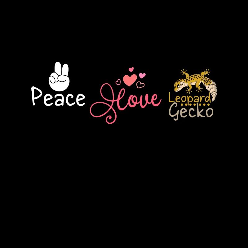 Paix Amour gecko léopard