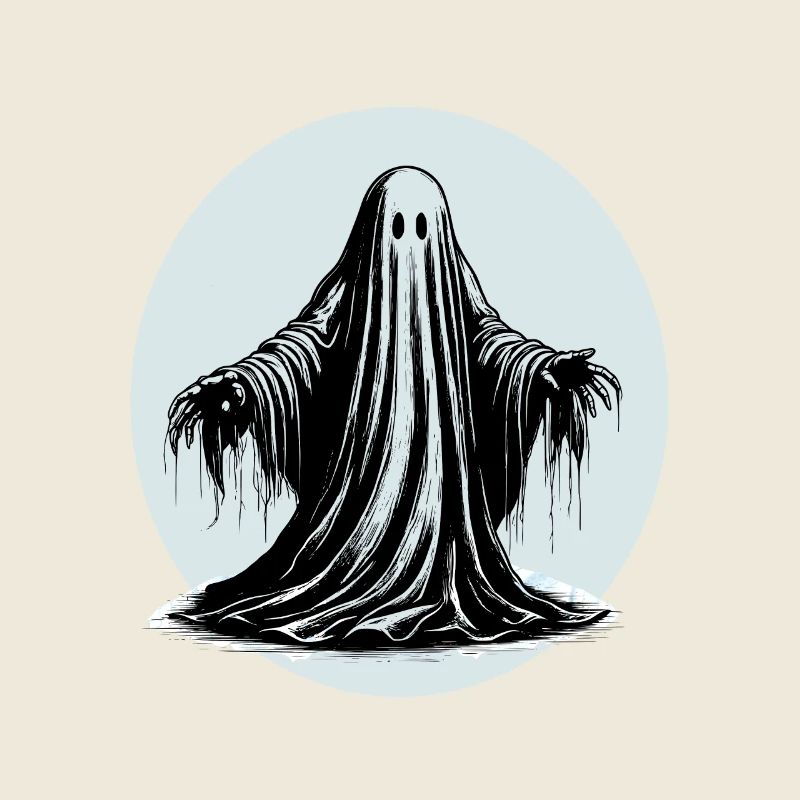 Cool graphic ghost design
