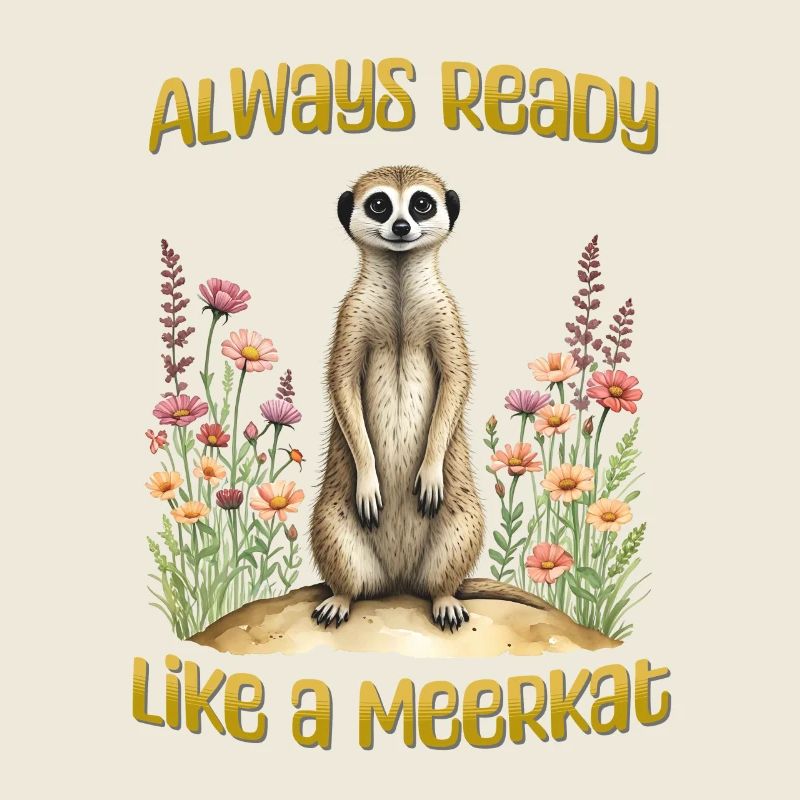 Immer bereit wie ein Erdmännchen