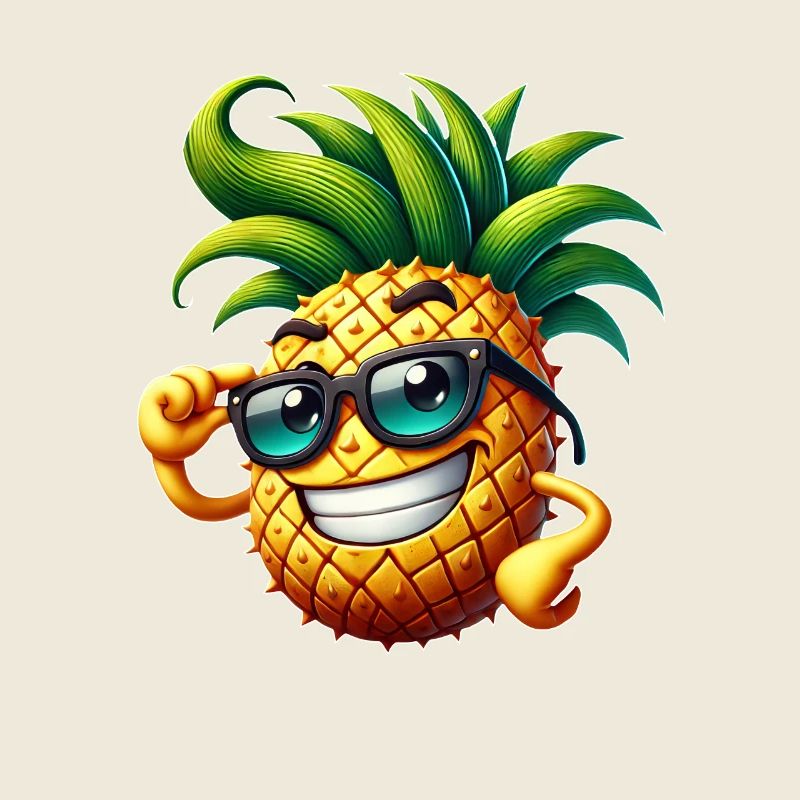 Pineapple Fruit Lunettes de soleil fraîches d’été