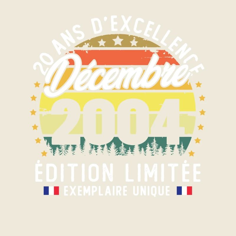 Décembre 2004 Vintage Cadeau Anniversaire 20 Ans