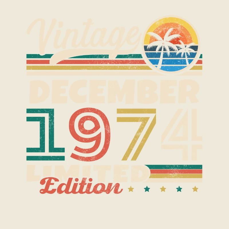 Dezember 1974 Vintage Retro Geburtstagsgeschenk