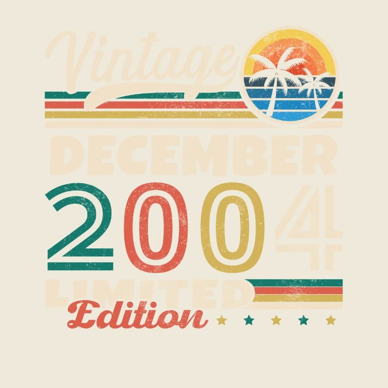 2004 Dezember Vintage Retro Geburtstagsgeschenk