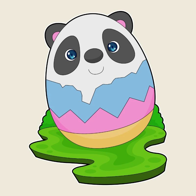 Oeuf de Pâques Panda