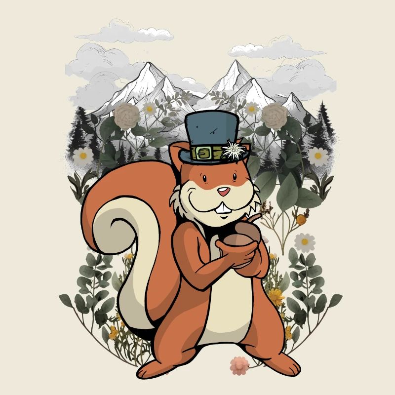 Tiroler Eichhorn Eichhörnchen Kinder Kind Gebirge