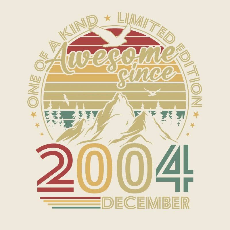 Vintage December 2004 Retro Birthday Gift
