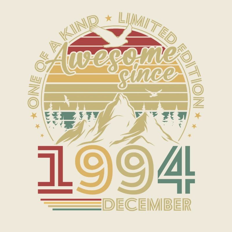 Vintage December 1994 Retro Birthday Gift