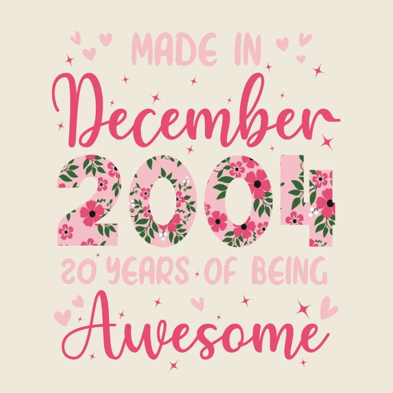 Dezember 2004 20. Geburtstag der Mädchen