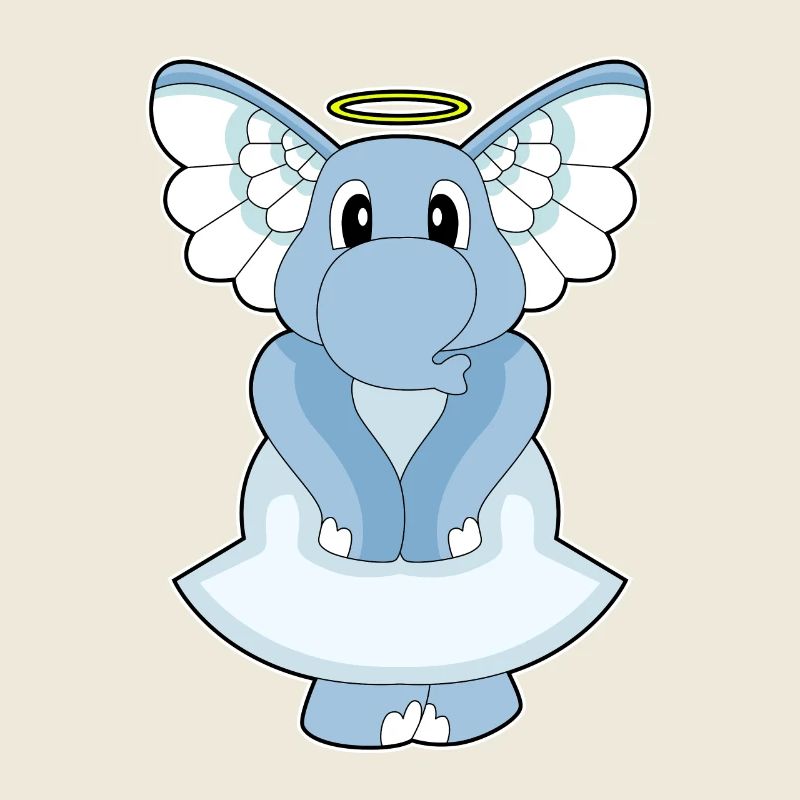 Elefant Engelsflügel