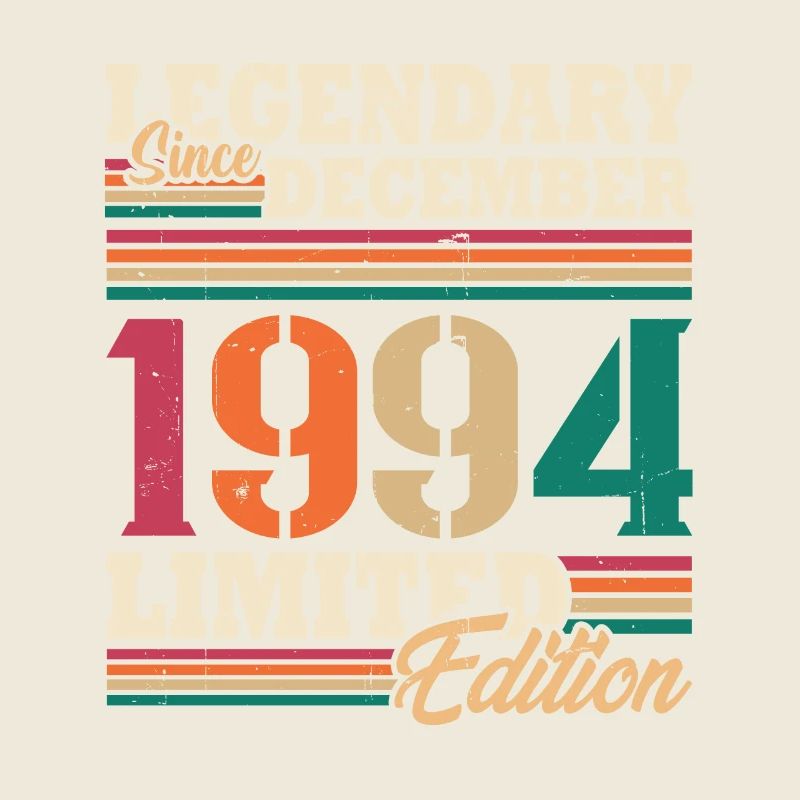 Vintage 1994 December Retro Birthday Gift