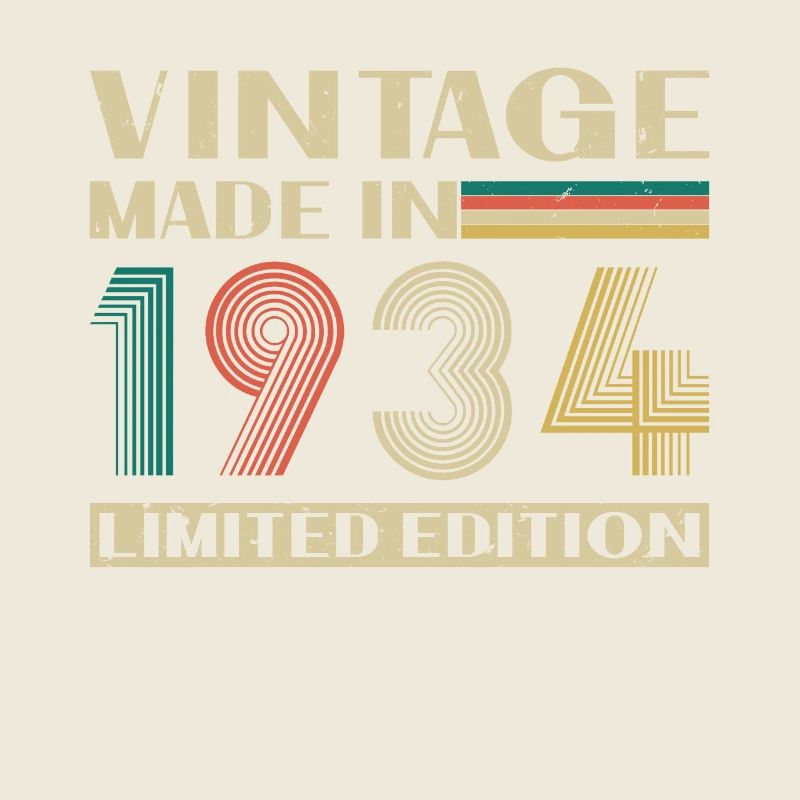 1934 Vintage Retro Birthday Gift
