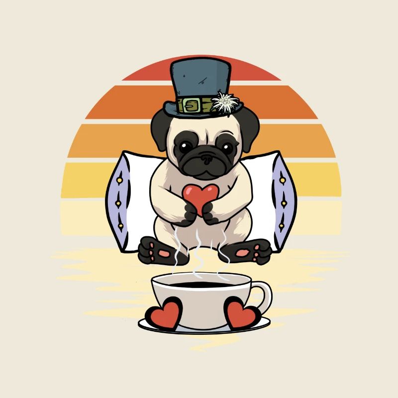 Carlin Chien Chiens Bonjour Café