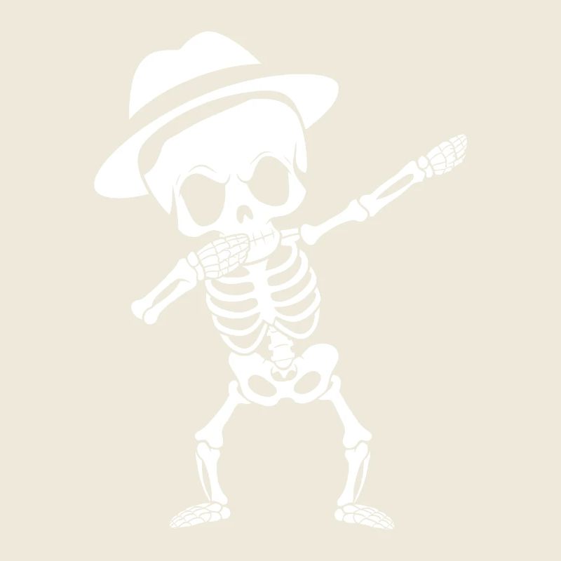 Dabbing Skeleton Funny Halloween Spooky Gift