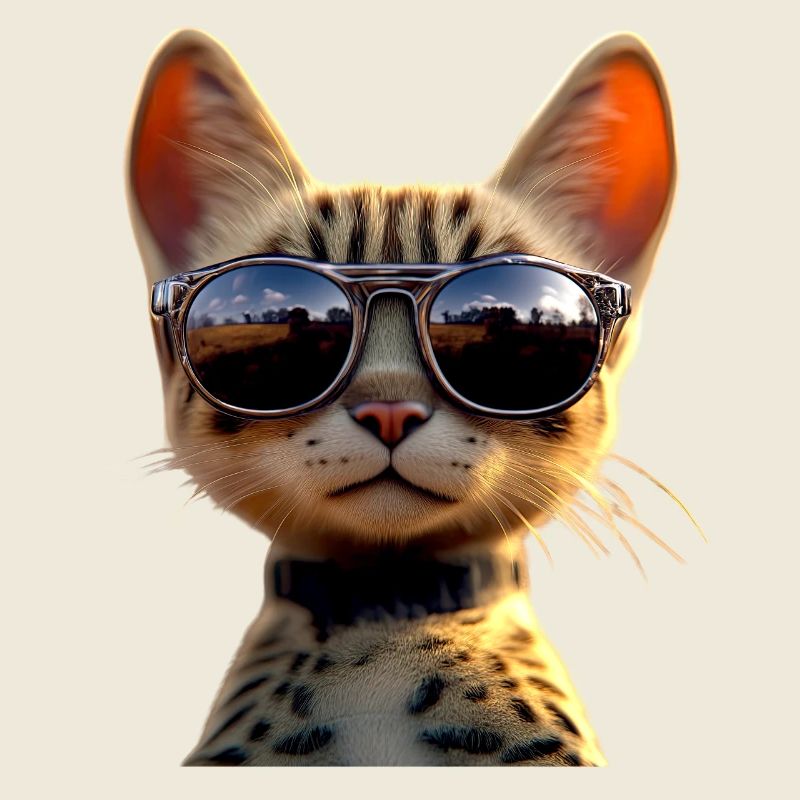 Savannah Chat Chat Maman Mignon Serval Léopard Chats