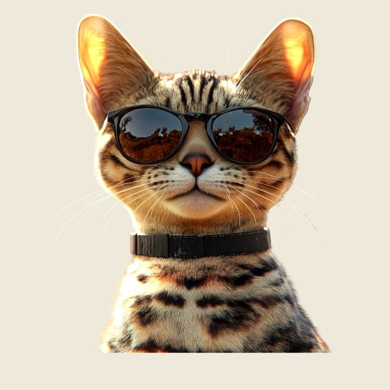 Savannah Chat Chat Maman Mignon Serval Léopard Chats