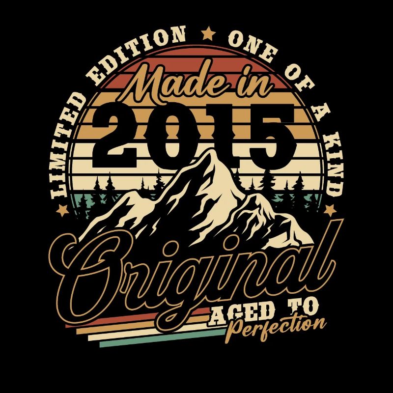 Original 2015 Vintage Retro Birthday Gift