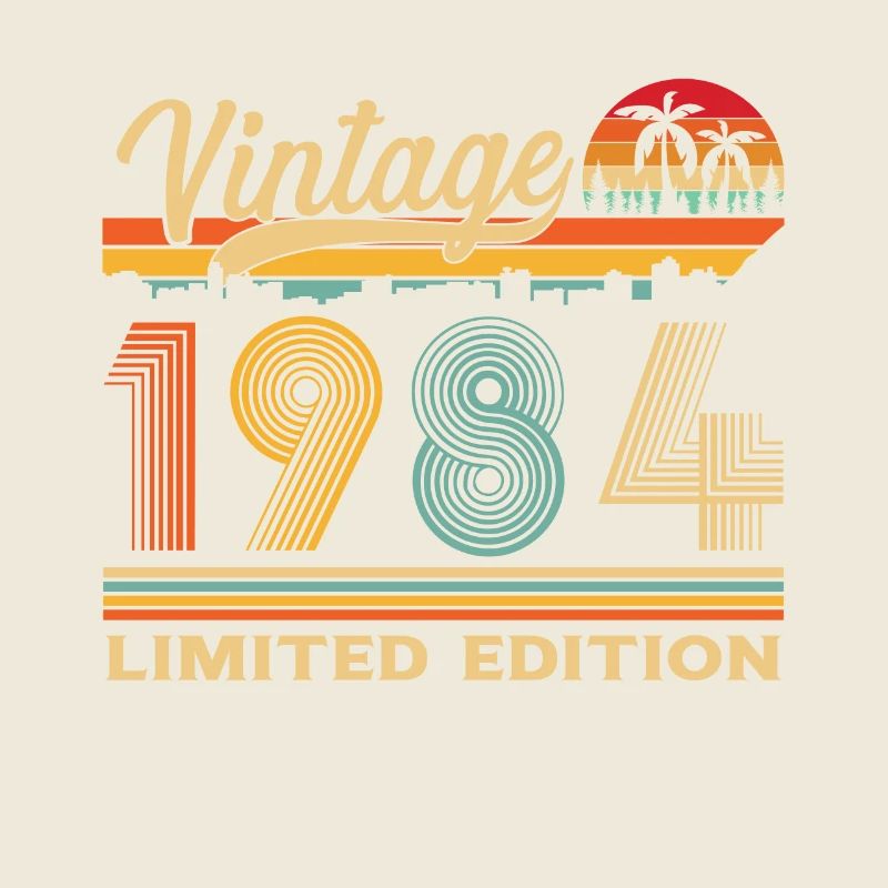 1984 Vintage Anniversaire Rétro Cadeau