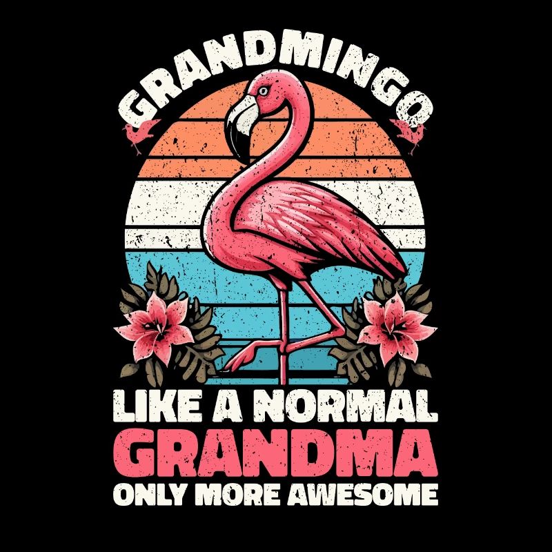 Grandmingo - Oma im Flamingo-Stil, einfach cool!