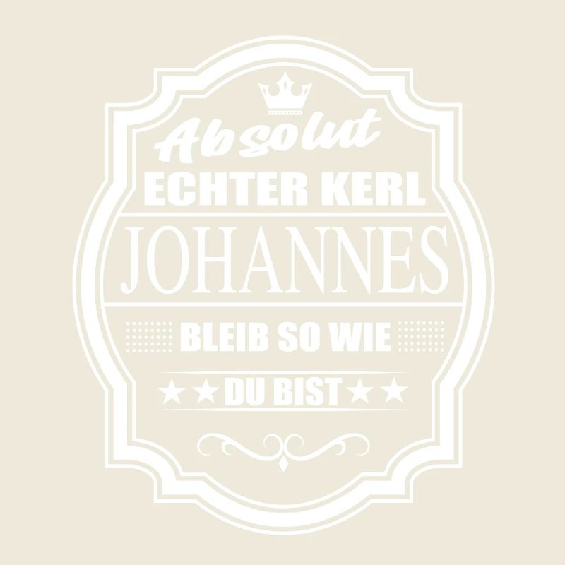 Absolument vrai gars Johannes, reste comme tu es