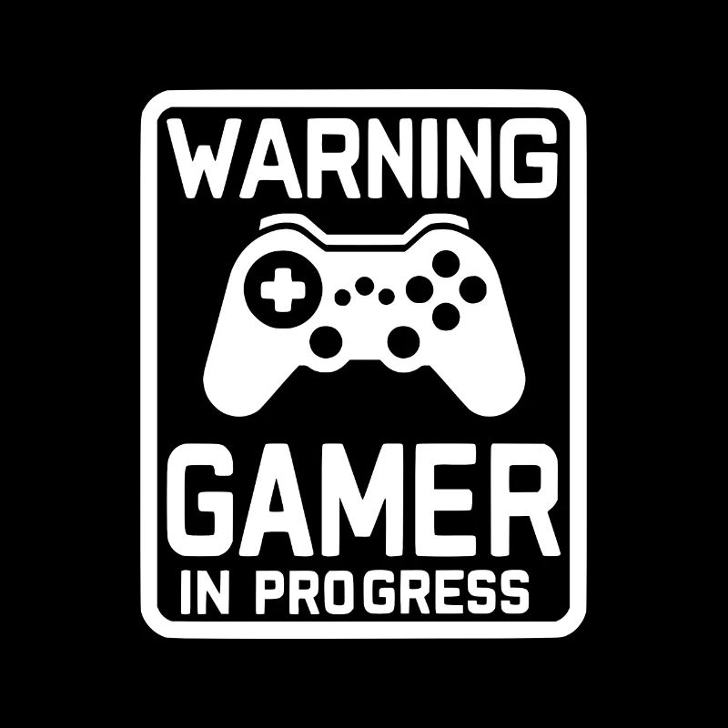 Warnung Gamer in Arbeit