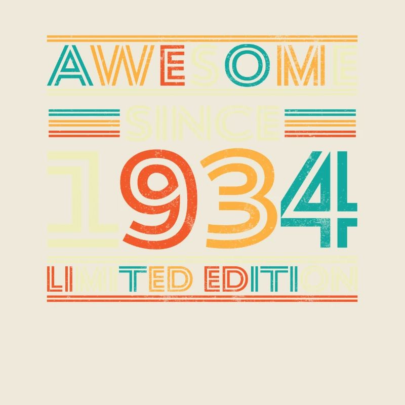 1934 Vintage Retro Birthday Gift