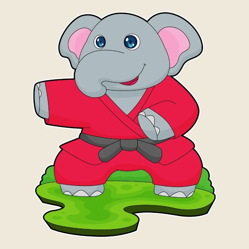 Karaté d’éléphant arts martiaux