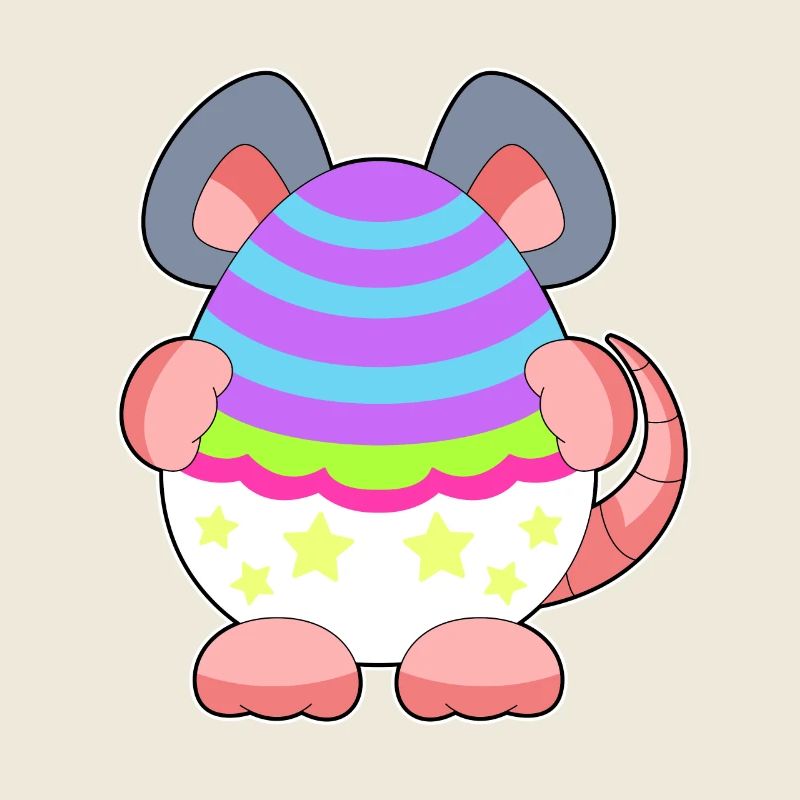 Mouse Easter Easter Egg Hide
