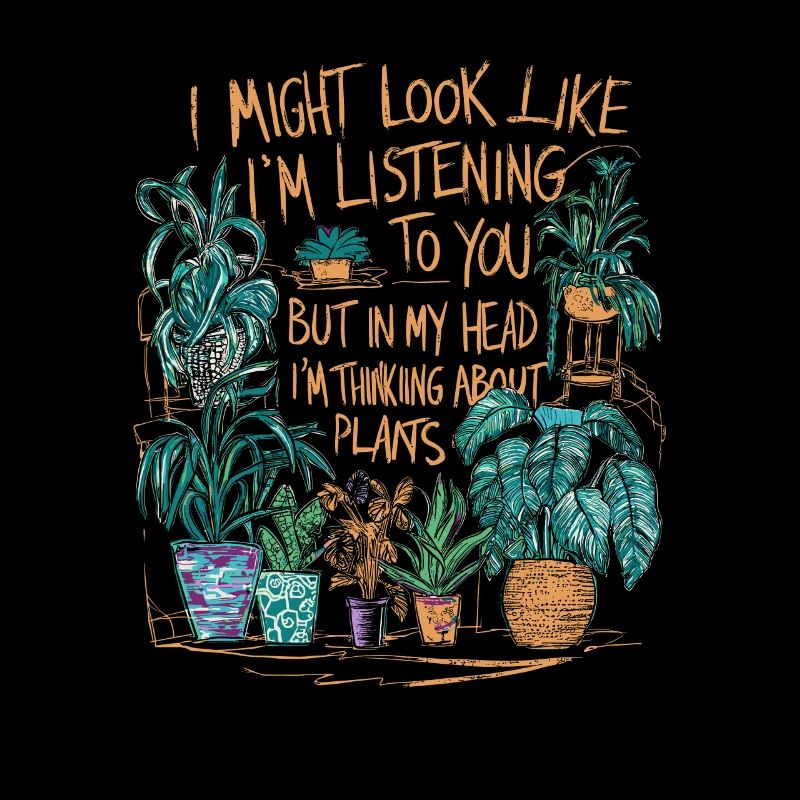 Dans mes pensées avec mes plantes