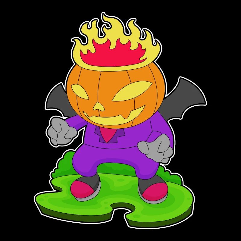 Feu de citrouille d’Halloween