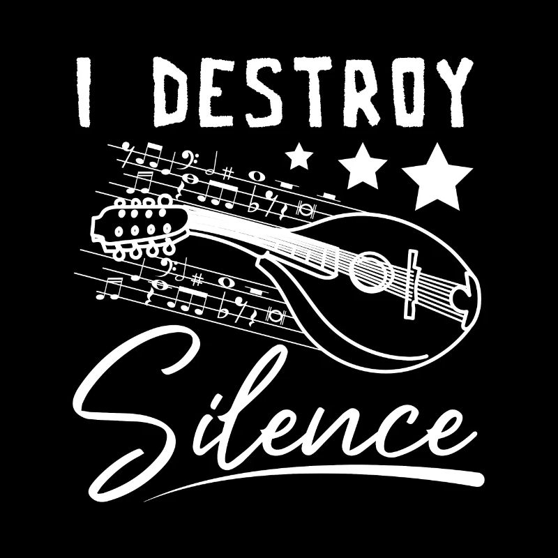 I destroy silence playing Mandolin