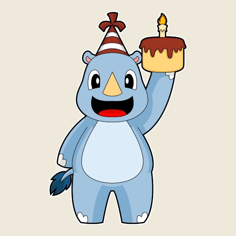 Rhino Birthday Cake