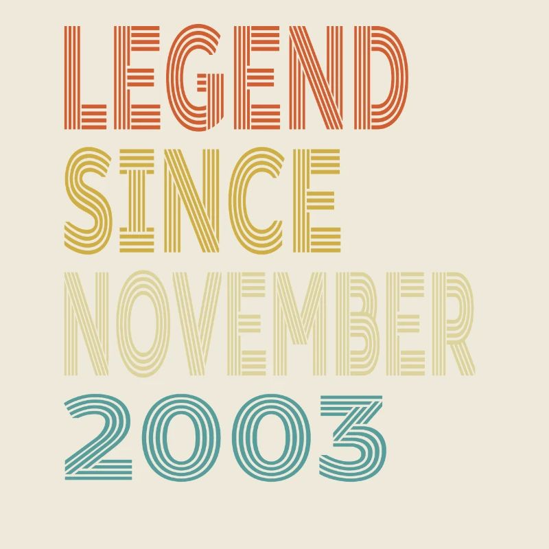 Vintage Legend Since November 2003, 21st birthday