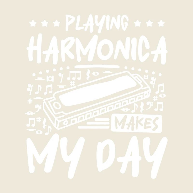 Playing harmonica makes my day