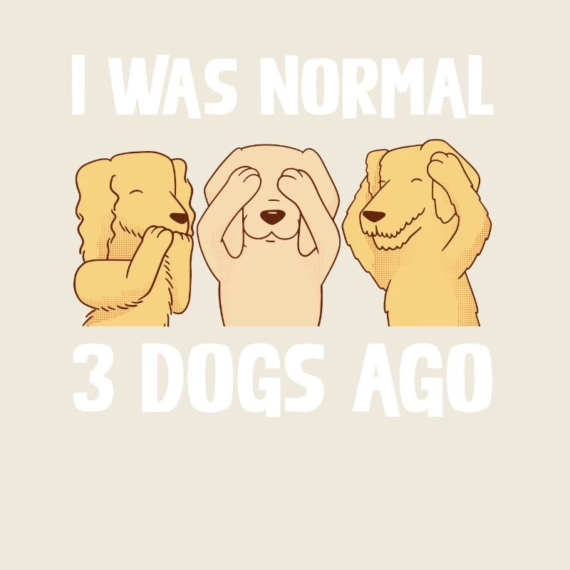 J’étais normal devant 3 chiens drôles d’amoureux des chiens
