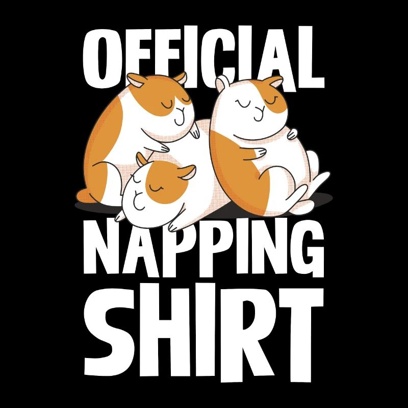 Chemise officielle de sieste de cochon d’Inde pour
