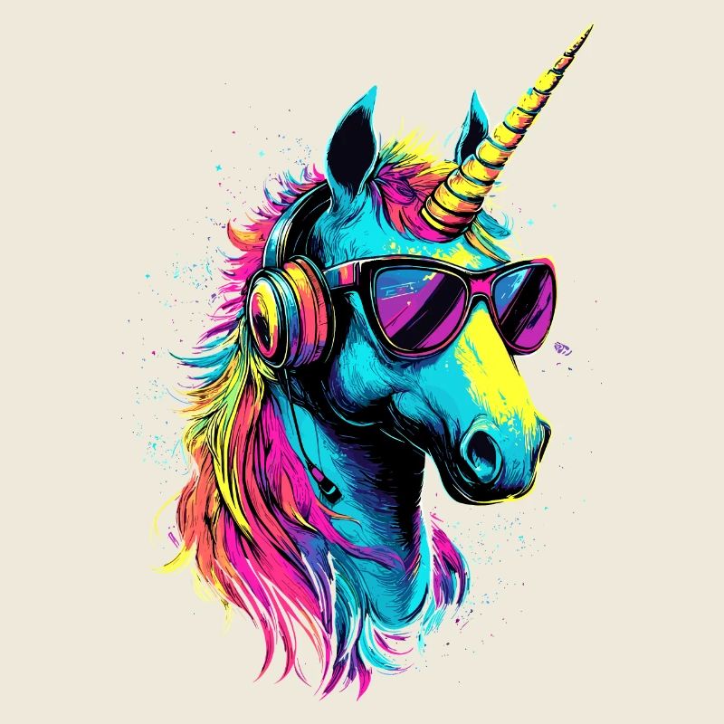 Einhorn Bunt Regenbogen Pferde Reiten Einhörner