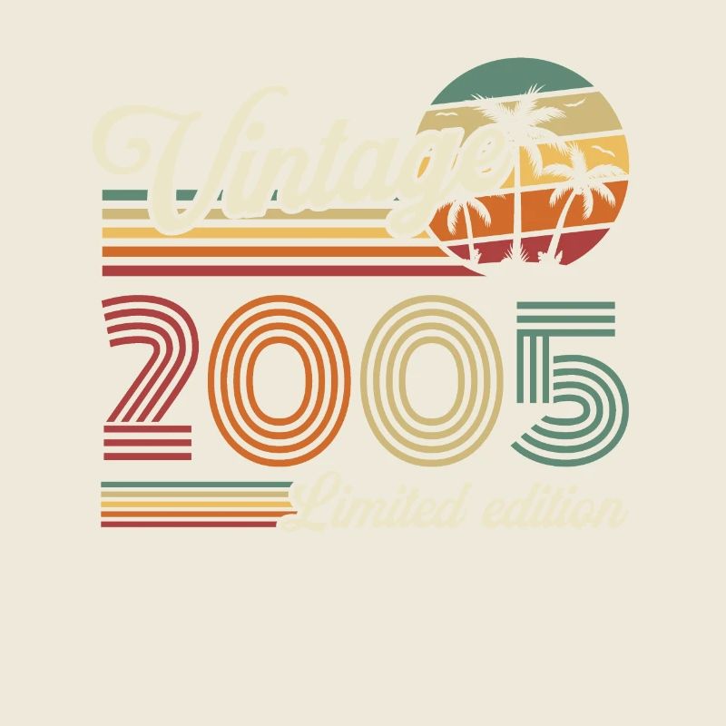 Vintage Retro Anniversary Gift for Born in 2005